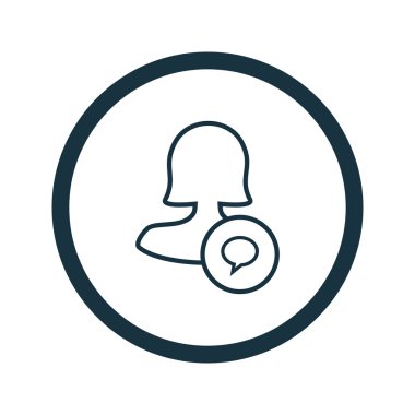 Dört renk katı kadın kullanıcı simgesi