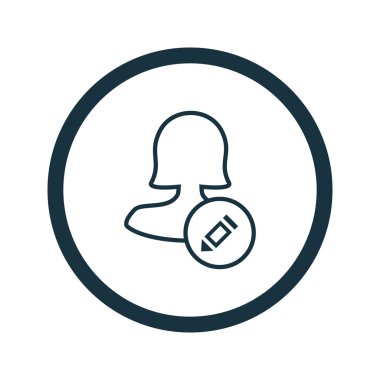 Dört renk katı kadın kullanıcı simgesi