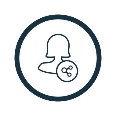 Dört renk katı kadın kullanıcı simgesi