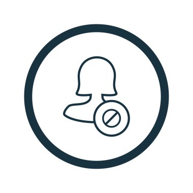 Dört renk katı kadın kullanıcı simgesi