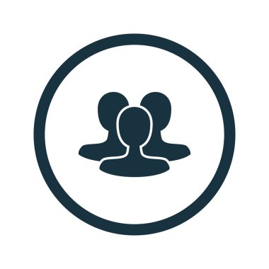 Dört renk katı kullanıcı iletişim simgesini