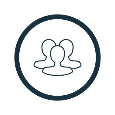 Dört renk katı kullanıcı iletişim simgesini