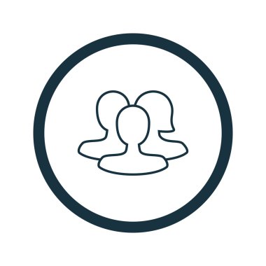 Dört renk katı kullanıcı iletişim simgesini