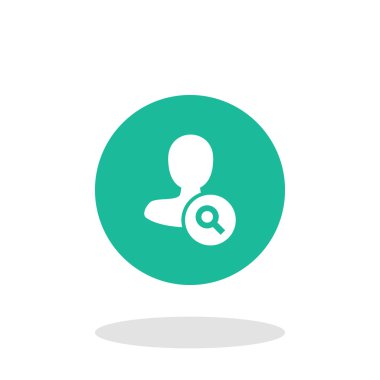 Dört renk katı erkek kullanıcı simgesi