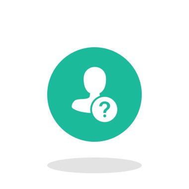 Dört renk katı erkek kullanıcı simgesi