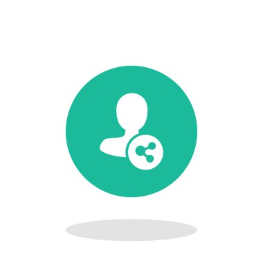 Dört renk katı erkek kullanıcı simgesi