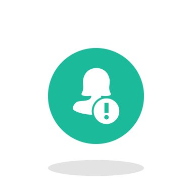 Dört renk katı kadın kullanıcı simgesi