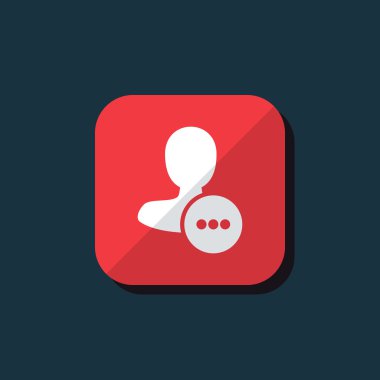 Dört renk katı erkek kullanıcı simgesi