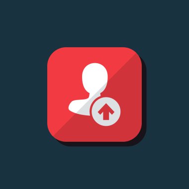 Dört renk katı erkek kullanıcı simgesi