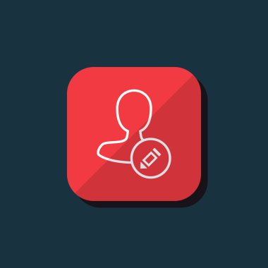 Dört renk katı erkek kullanıcı simgesi