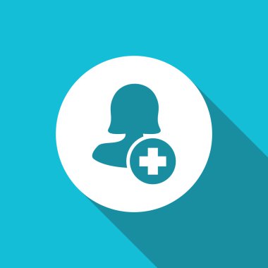 Dört renk katı kadın kullanıcı simgesi