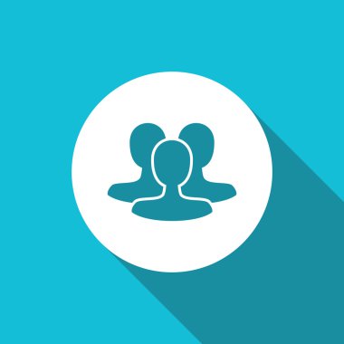 Dört renk katı kullanıcı iletişim simgesini