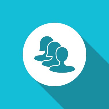 Dört renk katı kullanıcı iletişim simgesini