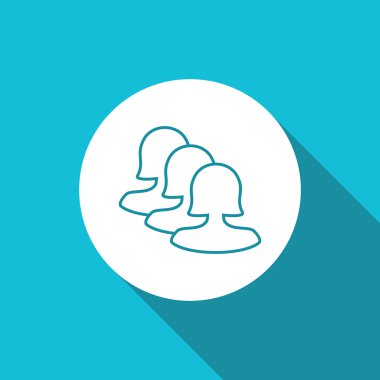 Dört renk katı kullanıcı iletişim simgesini