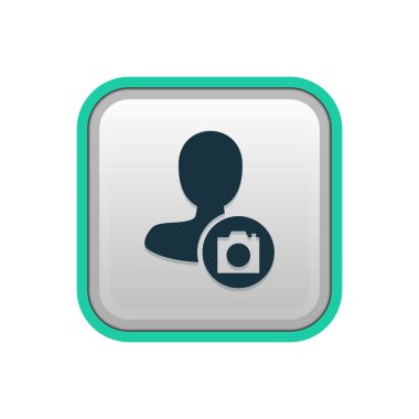 Dört renk katı erkek kullanıcı simgesi