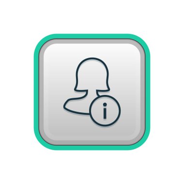 Dört renk katı kadın kullanıcı simgesi