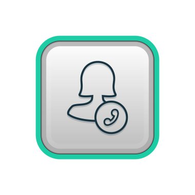 Dört renk katı kadın kullanıcı simgesi