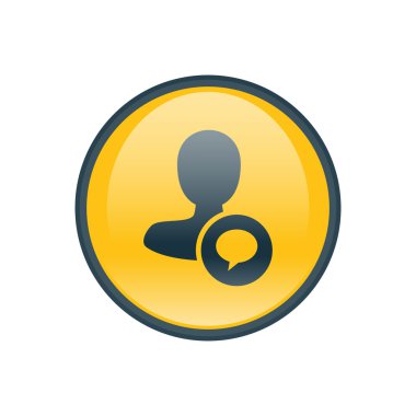 Dört renk katı erkek kullanıcı simgesi