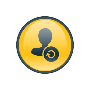 Dört renk katı erkek kullanıcı simgesi