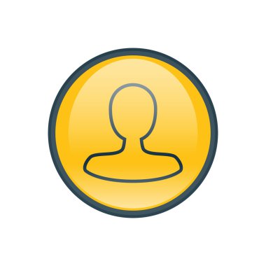 Dört renk katı erkek kullanıcı simgesi