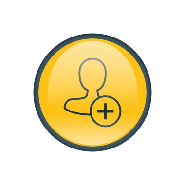 Dört renk katı erkek kullanıcı simgesi