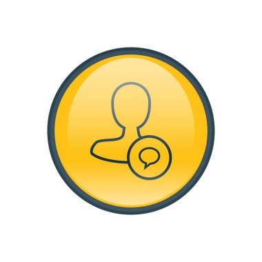 Dört renk katı erkek kullanıcı simgesi