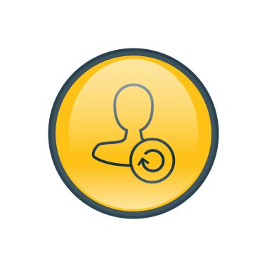 Dört renk katı kadın kullanıcı simgesi