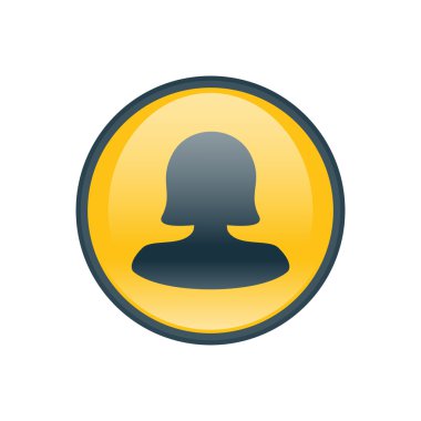 Dört renk katı kadın kullanıcı simgesi