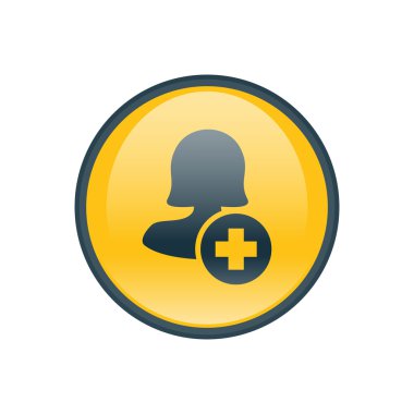 Dört renk katı kadın kullanıcı simgesi