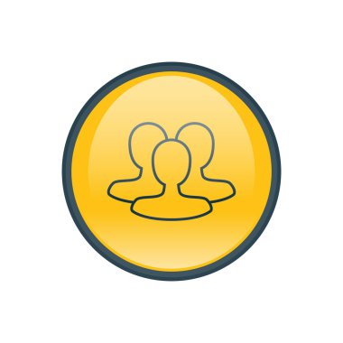 Dört renk katı kullanıcı iletişim simgesini