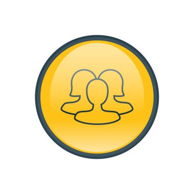 Dört renk katı kullanıcı iletişim simgesini