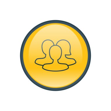 Dört renk katı kullanıcı iletişim simgesini