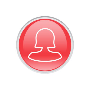 Dört renk katı kadın kullanıcı simgesi