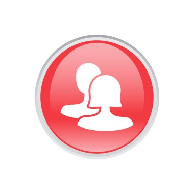 Dört renk katı kullanıcı iletişim simgesini