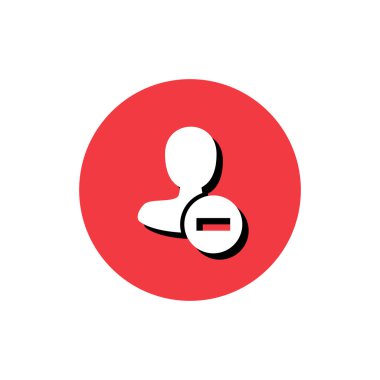 Dört renk katı erkek kullanıcı simgesi