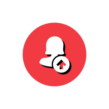 Dört renk katı kadın kullanıcı simgesi