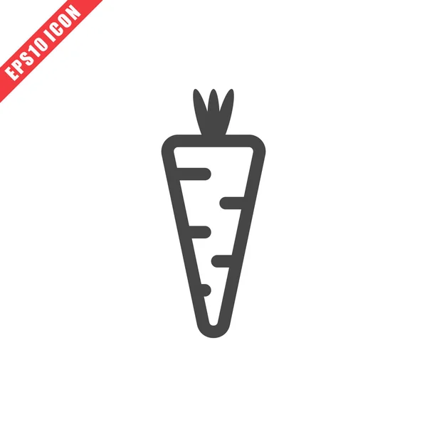 Illustration vectorielle de l'icône de la carotte — Image vectorielle
