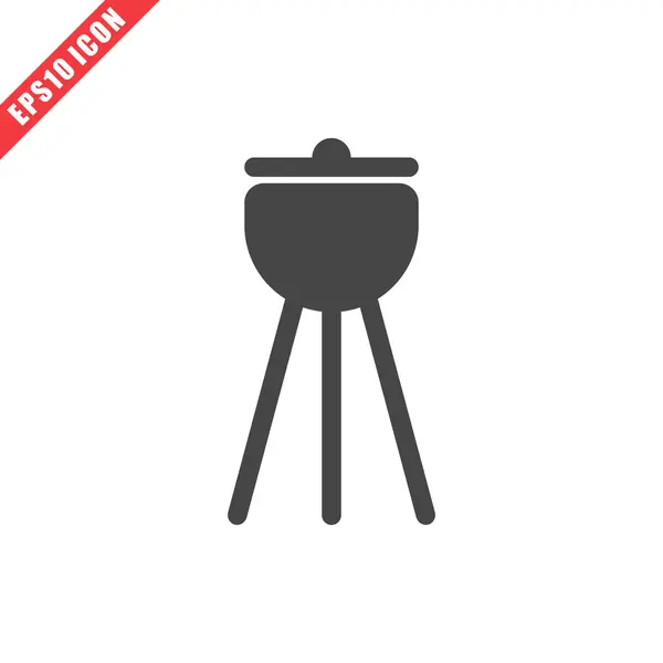 Ilustración vectorial del icono de barbacoa — Archivo Imágenes Vectoriales