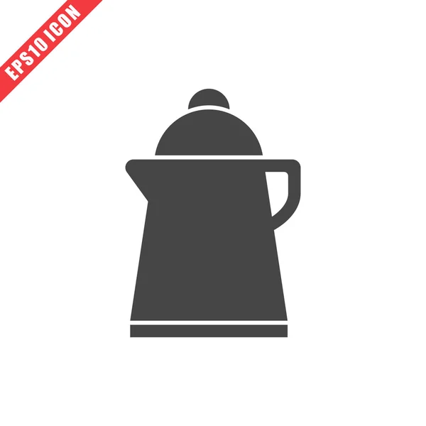 Vector illustration of kettle icon — Stock Vector