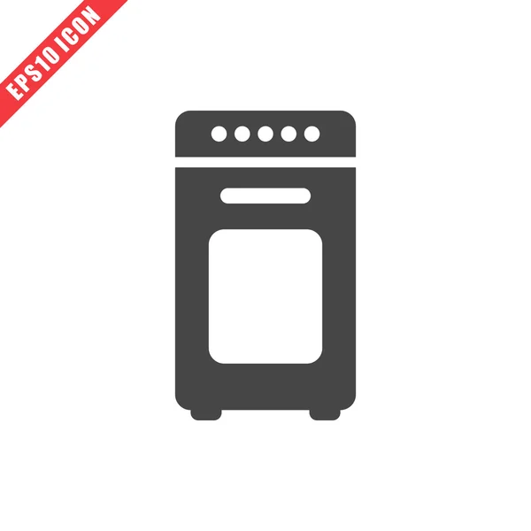 Vector illustration of oven icon — Stock Vector