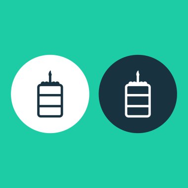 Pasta Simgesinin Vektör illüstrasyonu