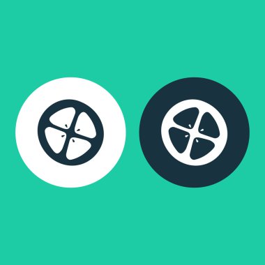 Domates slice simgesinin vektör çizim