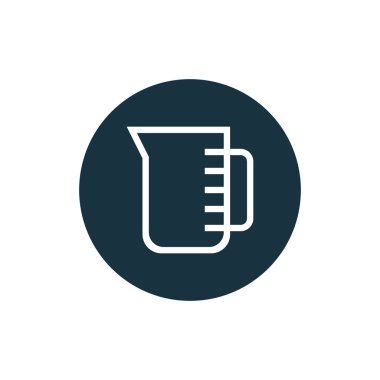 ölçme fincan simge vektör çizim