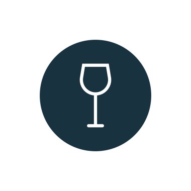 Kadehinin simge vektör çizim