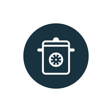 Multicooker simge vektör çizim