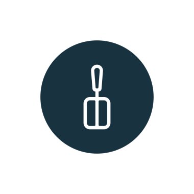 Spatula Simgesinin Vektör illüstrasyonu