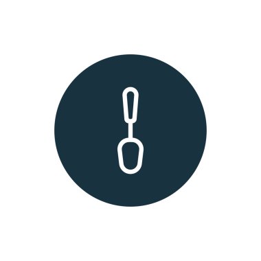 Kaşık simgesinin vektör illüstrasyonu