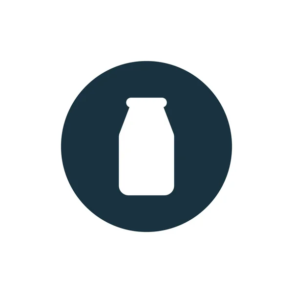 Vectorillustratie van melk fles pictogram — Stockvector