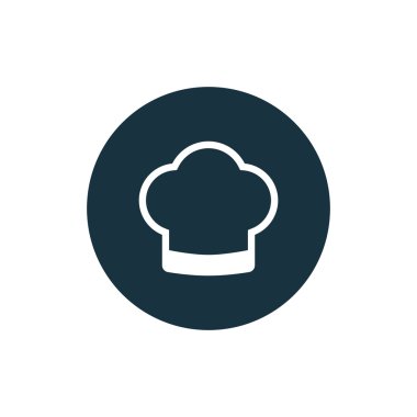 Aşçı şapkası Icon vektör çizim