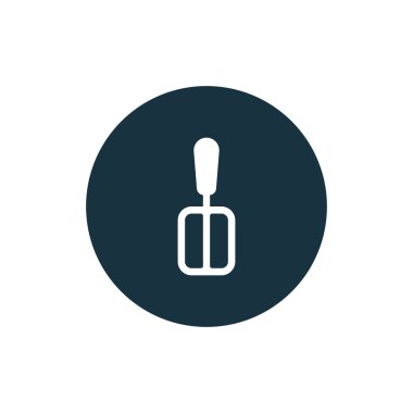 Spatula Simgesinin Vektör illüstrasyonu